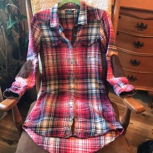 Kavu plaid flannel Jurnee dress xs